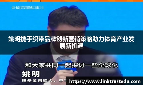 姚明携手织带品牌创新营销策略助力体育产业发展新机遇